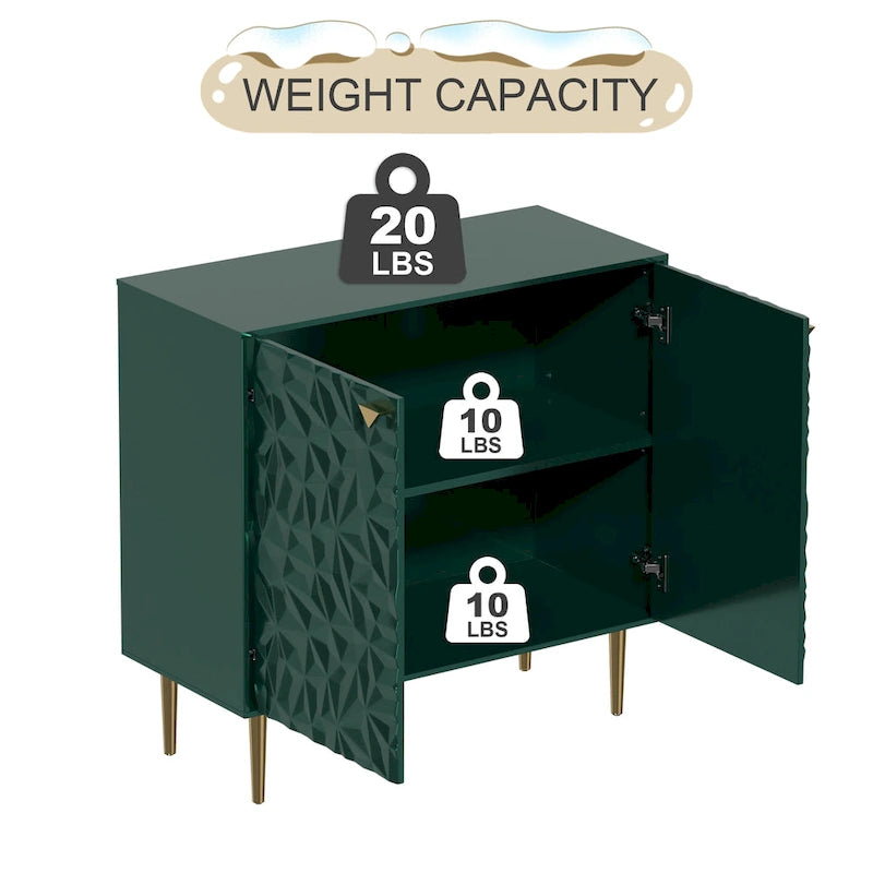 Clihome 2 Door Locker Storage Accent Cabinet