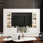 Wall Unit TV Stand with Bookshelves for TVs up to 70, Modern Console