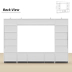 Wall Unit TV Stand with Bookshelves for TVs up to 70, Modern Console