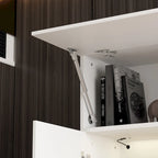 Wall Unit TV Stand with Bookshelves for TVs up to 70, Modern Console