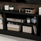 Wall Unit TV Stand with Bookshelves for TVs up to 70, Modern Console