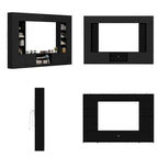 Wall Unit TV Stand with Bookshelves for TVs up to 70, Modern Console