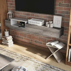 DH BASIC Contemporary 63-inch 1-Shelf Floating TV Console with Drawer and Lift-top Storage by Denhour