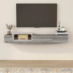 DH BASIC Contemporary 63-inch 1-Shelf Floating TV Console with Drawer and Lift-top Storage by Denhour