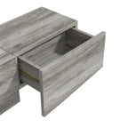 DH BASIC Contemporary 63-inch 1-Shelf Floating TV Console with Drawer and Lift-top Storage by Denhour