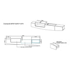 DH BASIC Contemporary 63-inch 1-Shelf Floating TV Console with Drawer and Lift-top Storage by Denhour