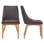 Sasha Oak Barrel Back Dining Chair (Set of 2) by iNSPIRE Q Modern - Set of 2