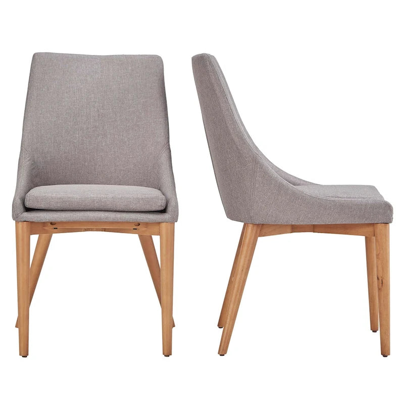 Sasha Oak Barrel Back Dining Chair (Set of 2) by iNSPIRE Q Modern - Set of 2