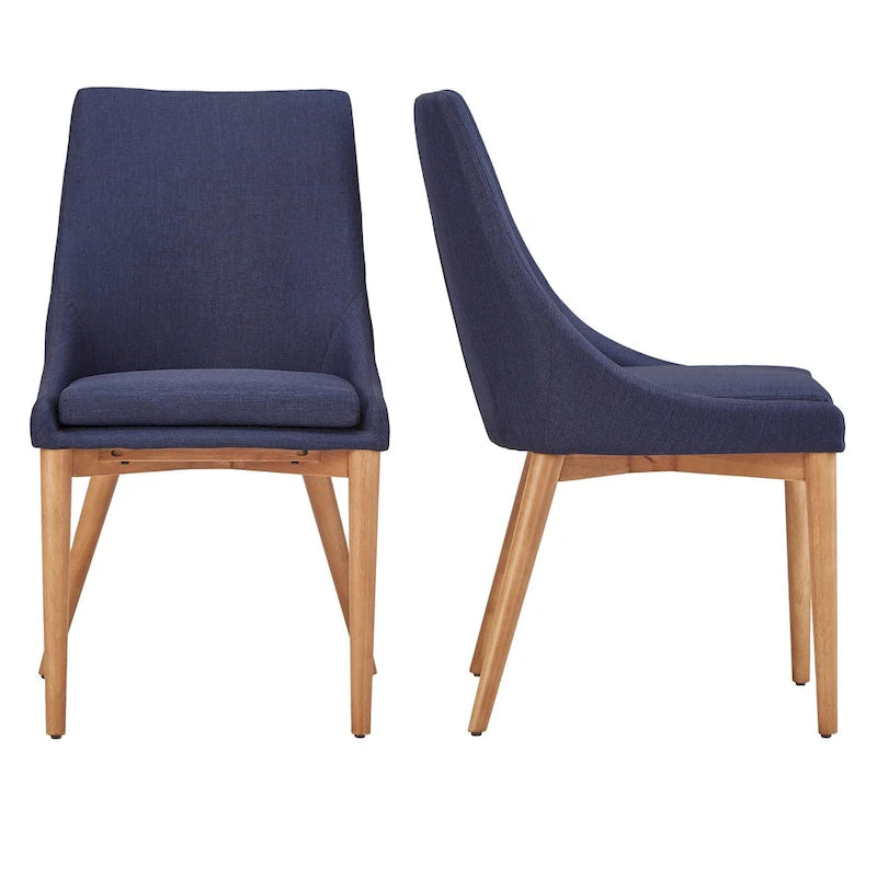 Sasha Oak Barrel Back Dining Chair (Set of 2) by iNSPIRE Q Modern - Set of 2
