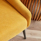 Corvus Abigail Upholstered Accent Chair with Metal Legs