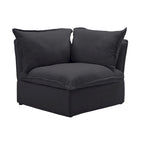 123 Upholstered Sectional Sofa Minimalist Velvet Couch