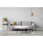 Raffles 44 Wood Oval Cocktail Table