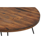 Raffles 44 Wood Oval Cocktail Table