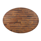 Raffles 44 Wood Oval Cocktail Table