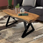 Home Soft Things Z Shape Iron Table Legs 2 Pieces Side Table legs