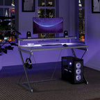 Emulator Battlestation Gaming Desk with RGB LED Lights