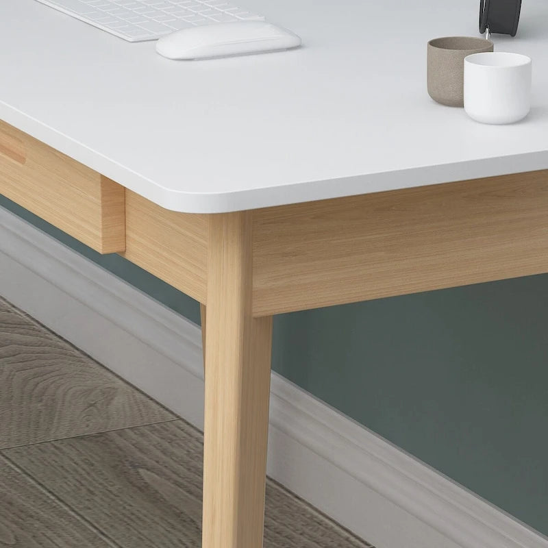 Computer Writing Desk with 2-drawer for Home and Office
