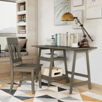Oller Transitional 47-inch 2-Piece Glass Computer Desk with Chair by Furniture of America