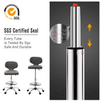 PU Leather Office Chair Swivel Adjustable Rolling Stool with Wheels