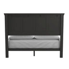Farmhouse Basics Rustic Black Finish Panel Bed Set
