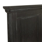 Farmhouse Basics Rustic Black Finish Panel Bed Set