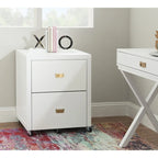 Linon Poppy Rolling File Cabinet