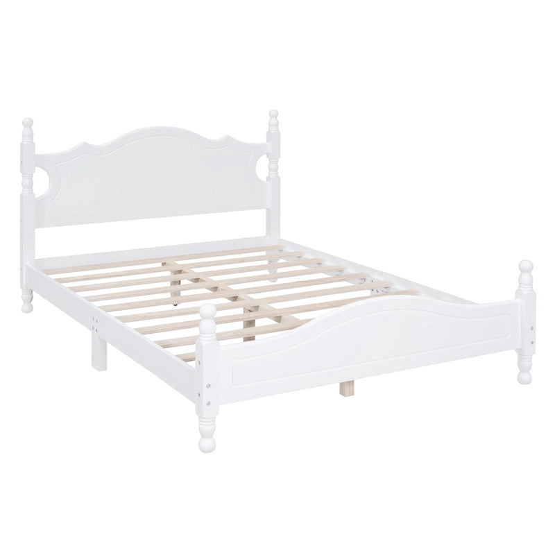 Full Size Wood Platform Bed Frame