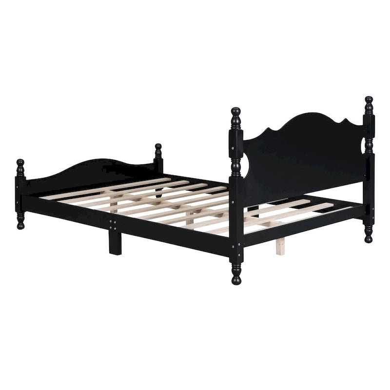 Full Size Wood Platform Bed Frame