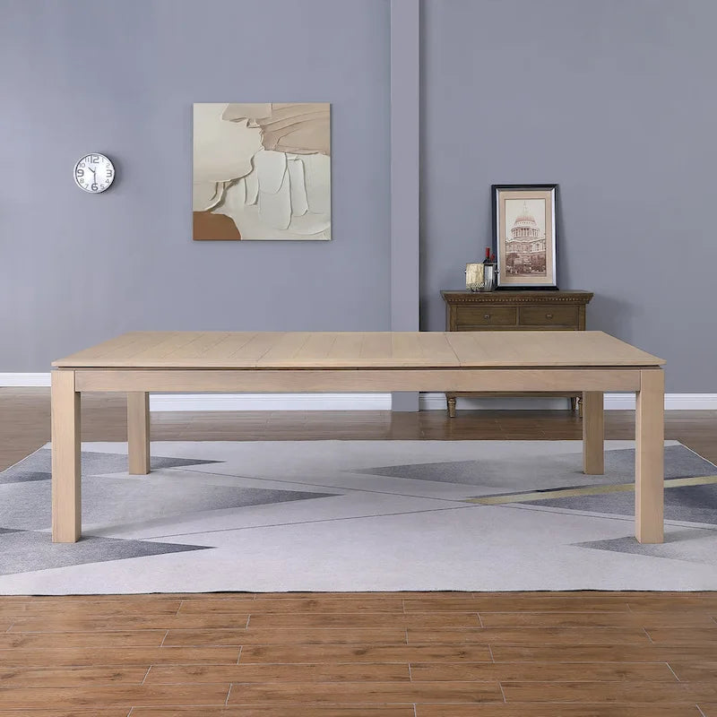 Olivia 8ft Driftwood Ash Billiard Slate Pool Table with Dining Top