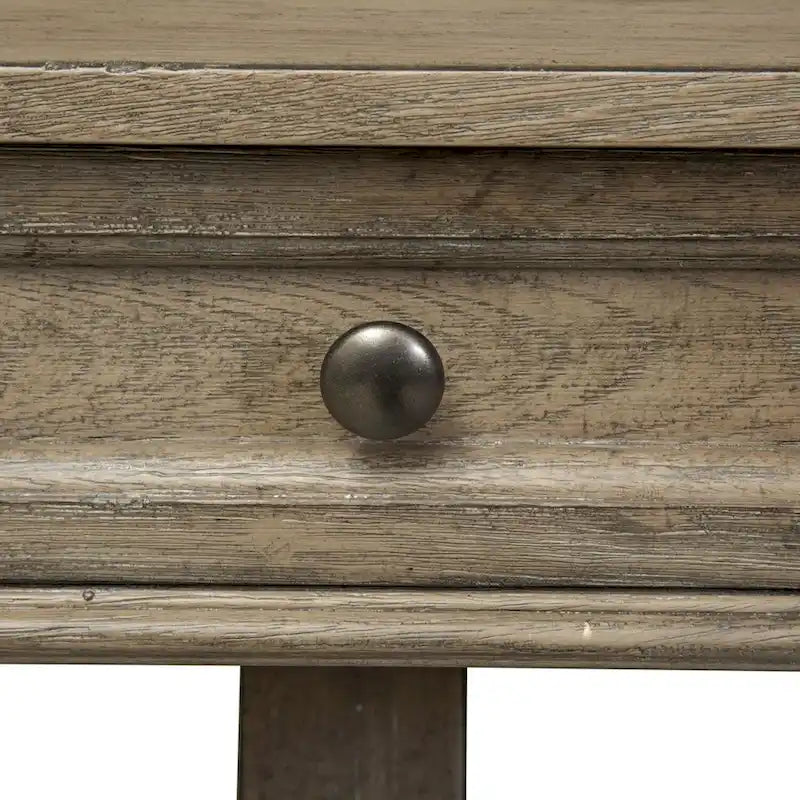 Copper Grove Simply Elegant White, Brown, & Heathered Taupe Writing Desk