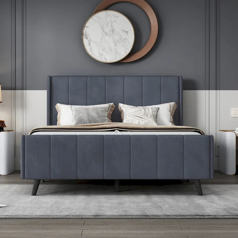Full Size Upholstered Platform Bed