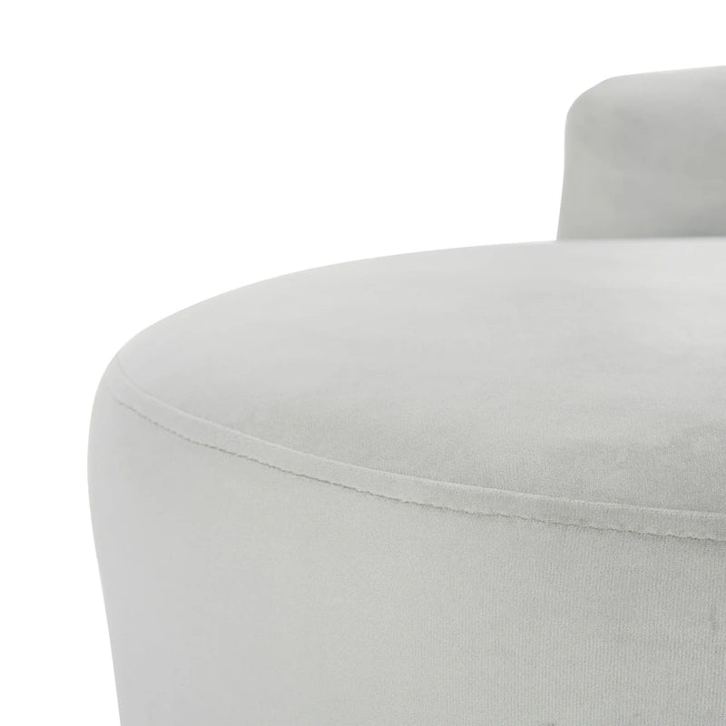 SAFAVIEH Helgrit Black/Gold Velvet Retro Glam Settee - 57.5 W x 27 D x 28 H - 58Wx27Dx28H