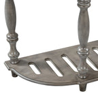 52 Modern and Contemporary Curved Console Table Sofa Table Entryway Table for Hallway Living Room with 4 Drawers and 1 Shelf