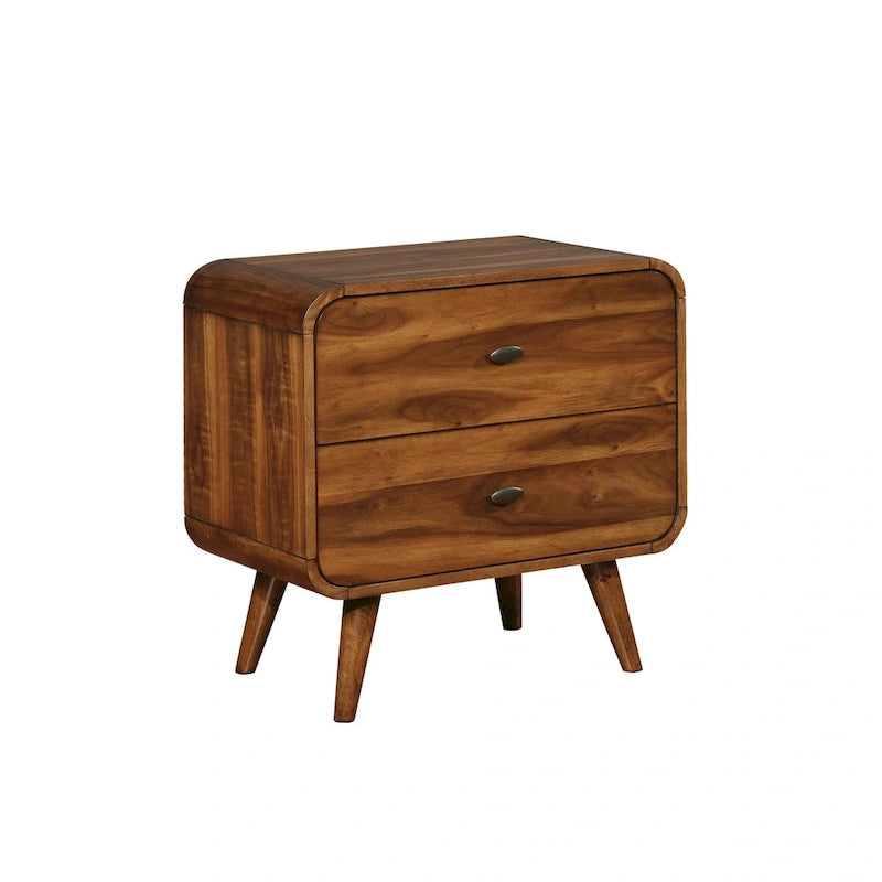 Roxbury Mid-century Modern Dark Walnut 5-piece Bedroom Set