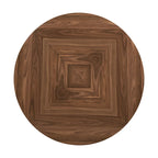Priya Lazy Susan Turntable Espresso and Walnut Dining Table by iNSPIRE Q Modern