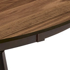 Priya Lazy Susan Turntable Espresso and Walnut Dining Table by iNSPIRE Q Modern