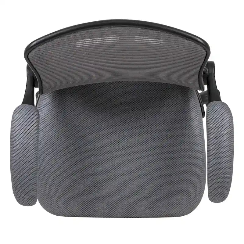 Mid-Back Mesh Ergonomic Drafting Chair with Foot Ring and Flip-Up Arms