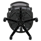 Mid-Back Mesh Ergonomic Drafting Chair with Foot Ring and Flip-Up Arms
