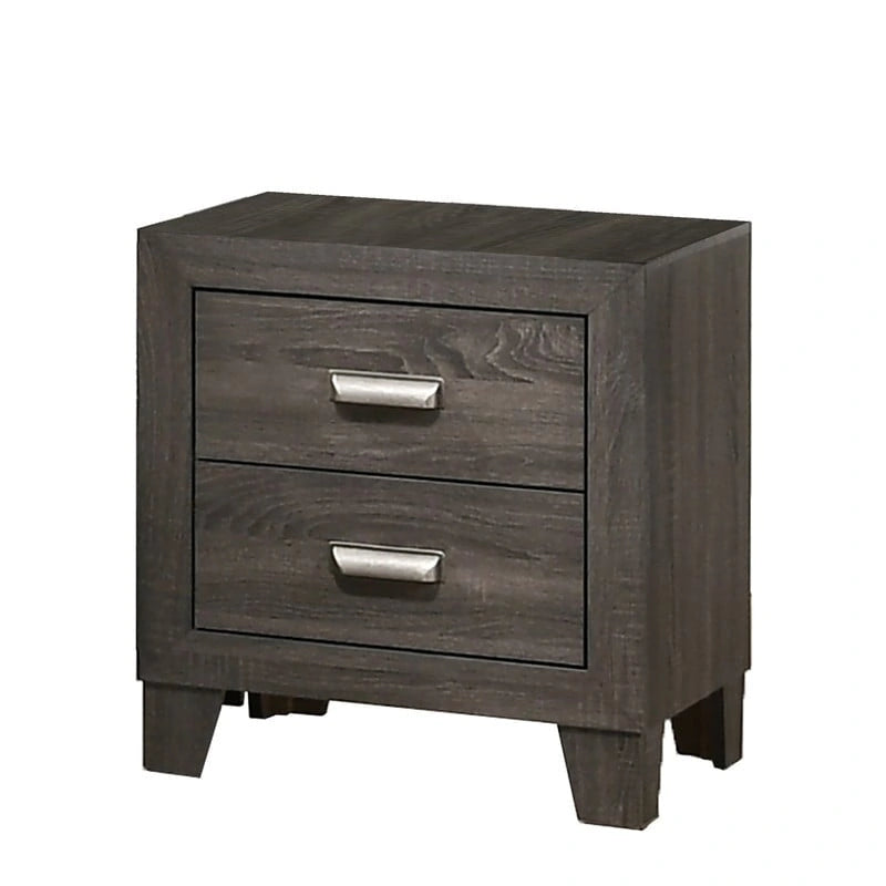 Best Quality Furniture Anastasia 3-piece Solid Grey Bedroom Set