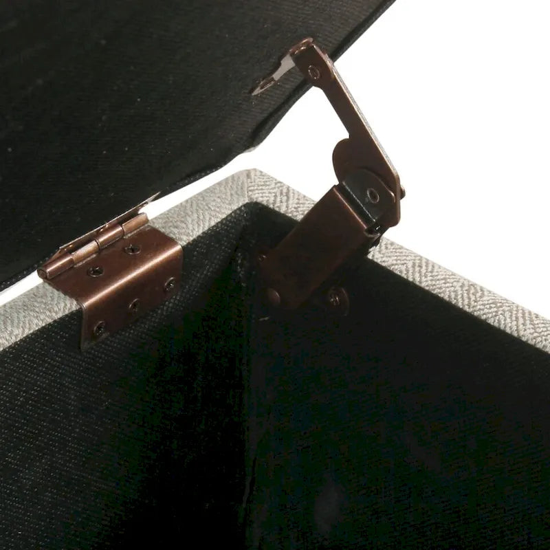 Copper Grove Reze Storage Bench with Nailhead Trim