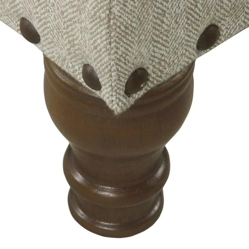 Copper Grove Reze Storage Bench with Nailhead Trim