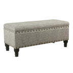Copper Grove Reze Storage Bench with Nailhead Trim