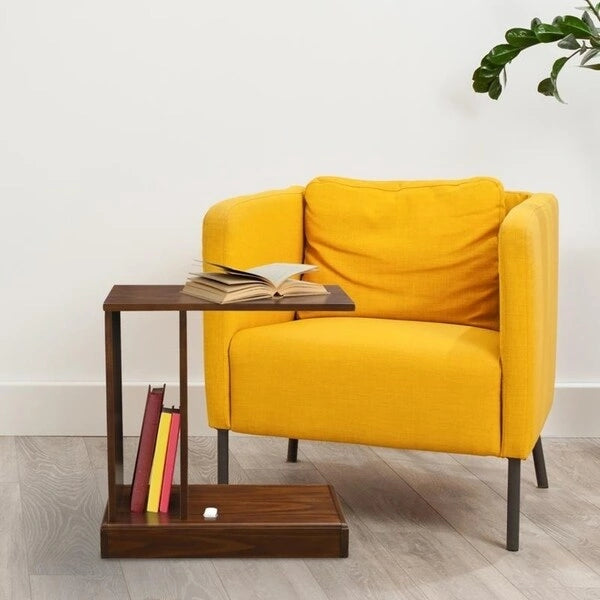 Monroe C-Table with Concealed Drawer, Concealment Furniture