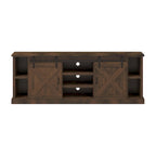 Bridgevine Home Farmhouse 85 inch TV Stand Console for TVs up to 95 inches, No Assembly Required, Aged Whiskey Finish
