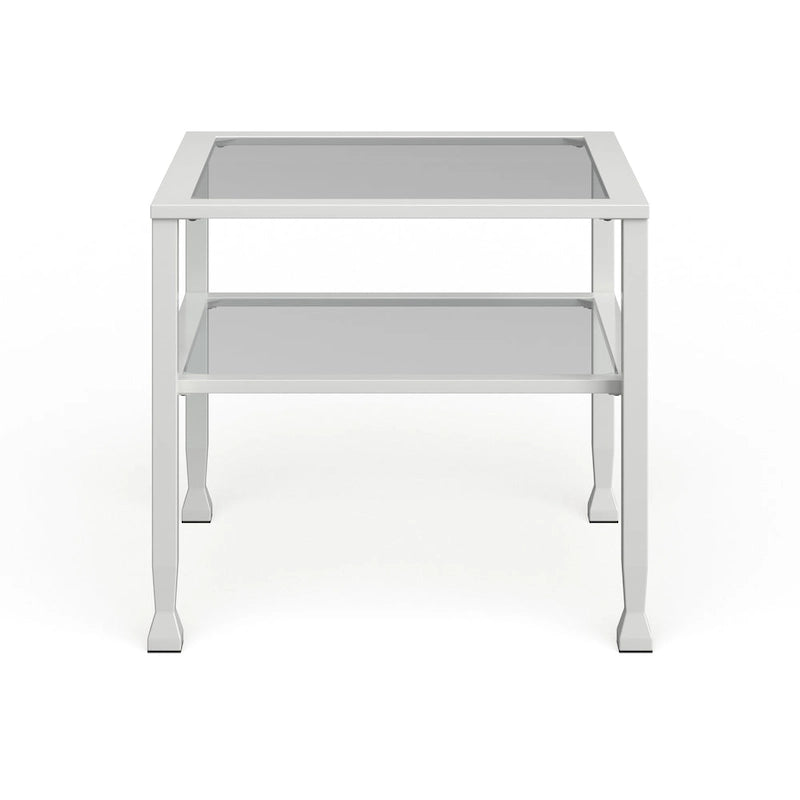 SEI Furniture Jaymes Gold & Metal Glass Top Cocktail Table