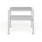 SEI Furniture Jaymes Gold & Metal Glass Top Cocktail Table