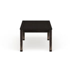 Furniture of America Tays Contemporary Black Solid Wood Dining Table