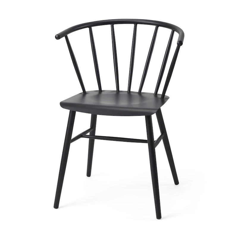Colin Black Metal Dining Chair - 21.2W x 21.2D x 30.3H