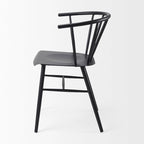 Colin Black Metal Dining Chair - 21.2W x 21.2D x 30.3H