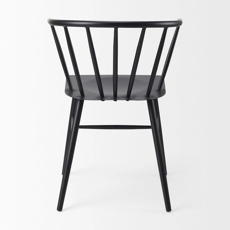 Colin Black Metal Dining Chair - 21.2W x 21.2D x 30.3H